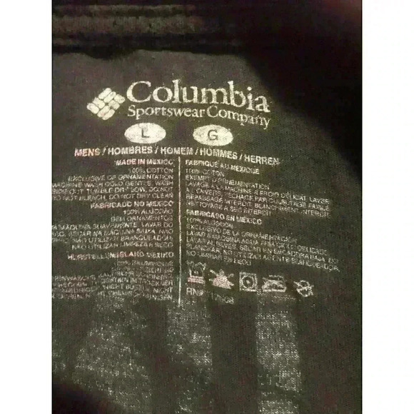 Columbia Sportswear Shirt Large Green Mens Greater Outdoor Gear Tee - Picture 3 of 5